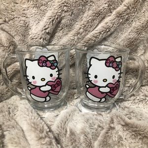 Hello Kitty Set of Two - Valentine’s Clear Mug